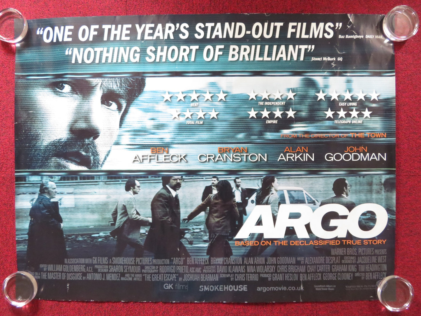 ARGO UK QUAD ROLLED POSTER BEN AFFLECK BRYAN CRANSTON 2012