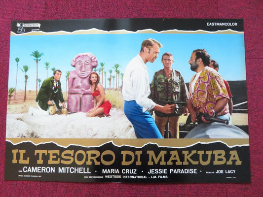 IL TESORO DI MAKUBA- H ITALIAN FOTOBUSTA POSTER CAMERON MITCHELL MARIA CRUZ 1967