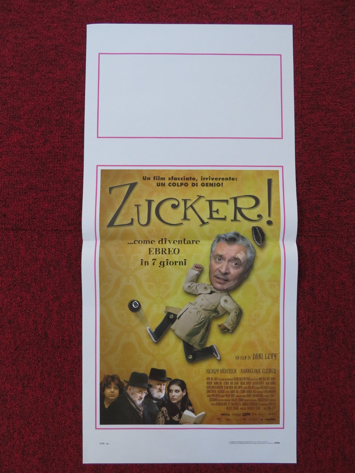 GO FOR ZUCKER ITALIAN LOCANDINA POSTER HENRY HUBCHEN HANNELORE ELSNER 2004