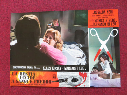 ASYLUM EROTICA- A ITALIAN FOTOBUSTA POSTER KLAUS KINSKY MARGARET LEE 1971