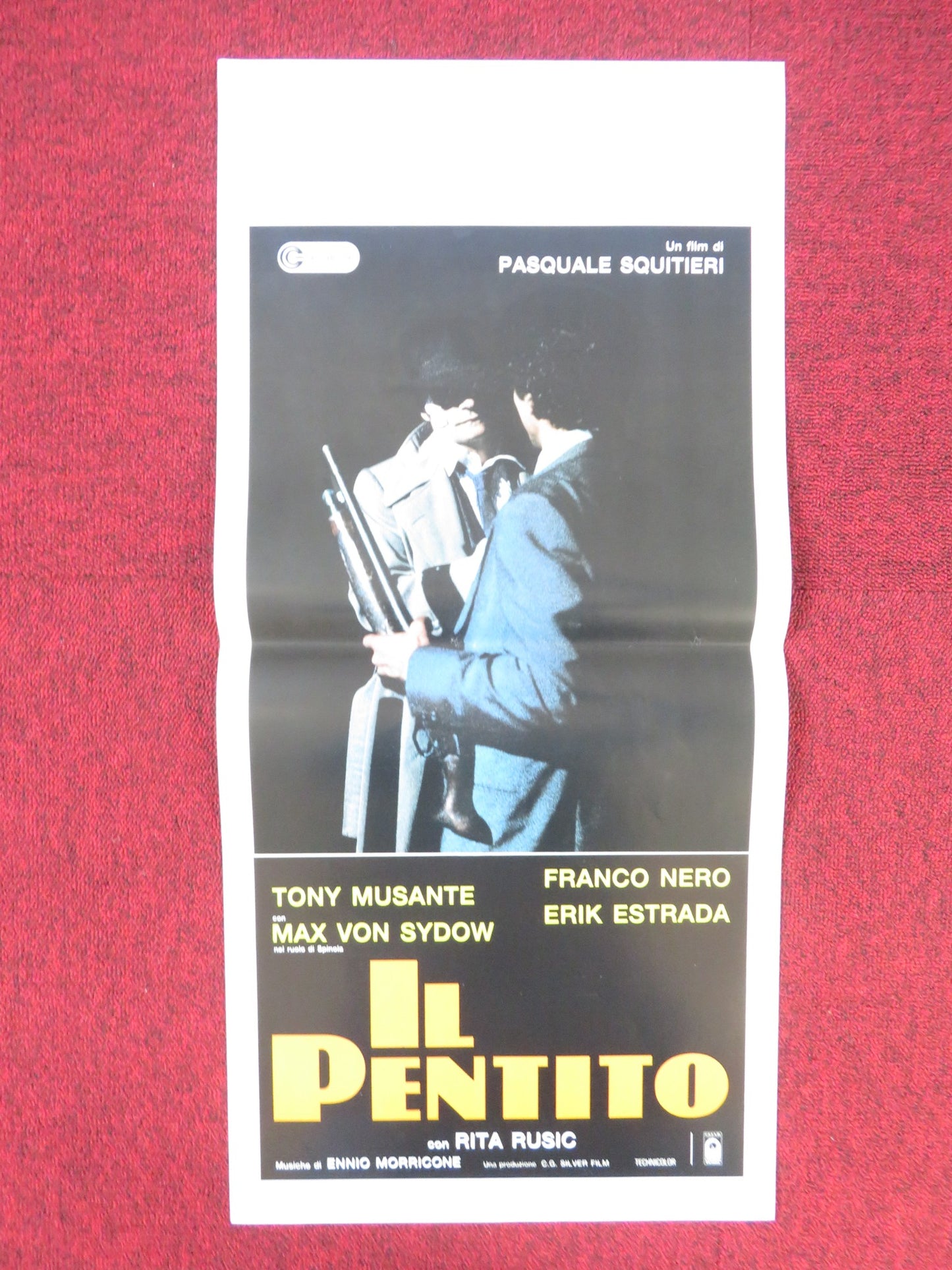 THE REPENTER ITALIAN LOCANDINA POSTER TONY MUSANTE FRANCO NERO 1985