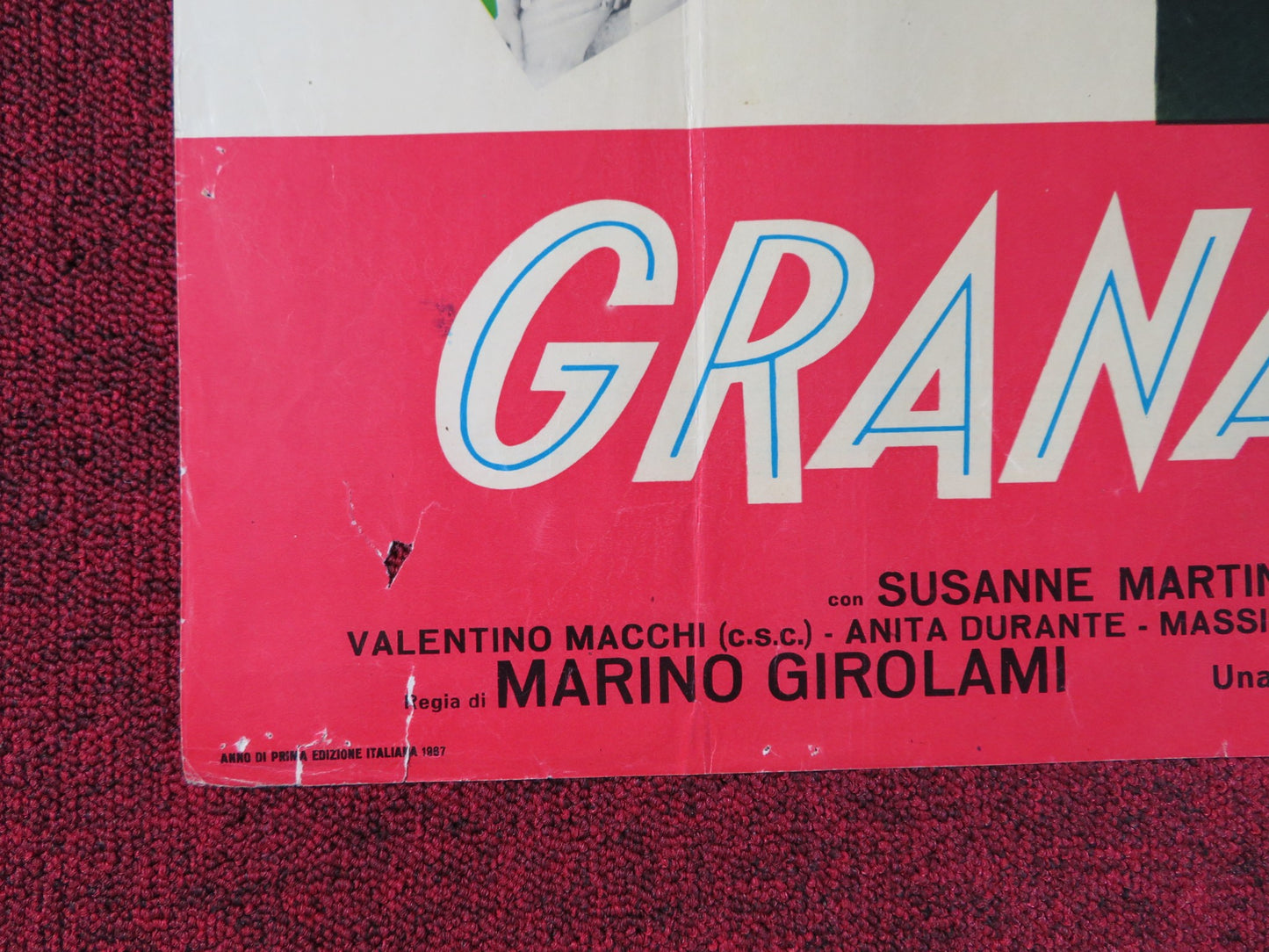 GRANADA, ADDIO ITALIAN FOGLIO POSTER CLAUDIO VILLA SUSANNA MARTINKOVA 1967