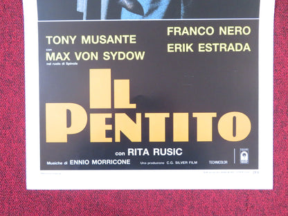 THE REPENTER ITALIAN LOCANDINA POSTER TONY MUSANTE FRANCO NERO 1985