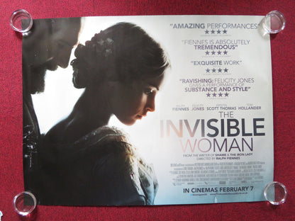 THE INVISIBLE WOMAN UK QUAD ROLLED POSTER FELICITY JONES RALPH FIENNES 2013