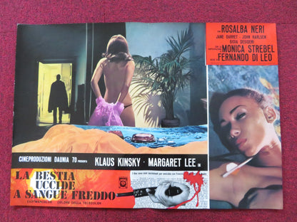 ASYLUM EROTICA- C ITALIAN FOTOBUSTA POSTER KLAUS KINSKY MARGARET LEE 1971