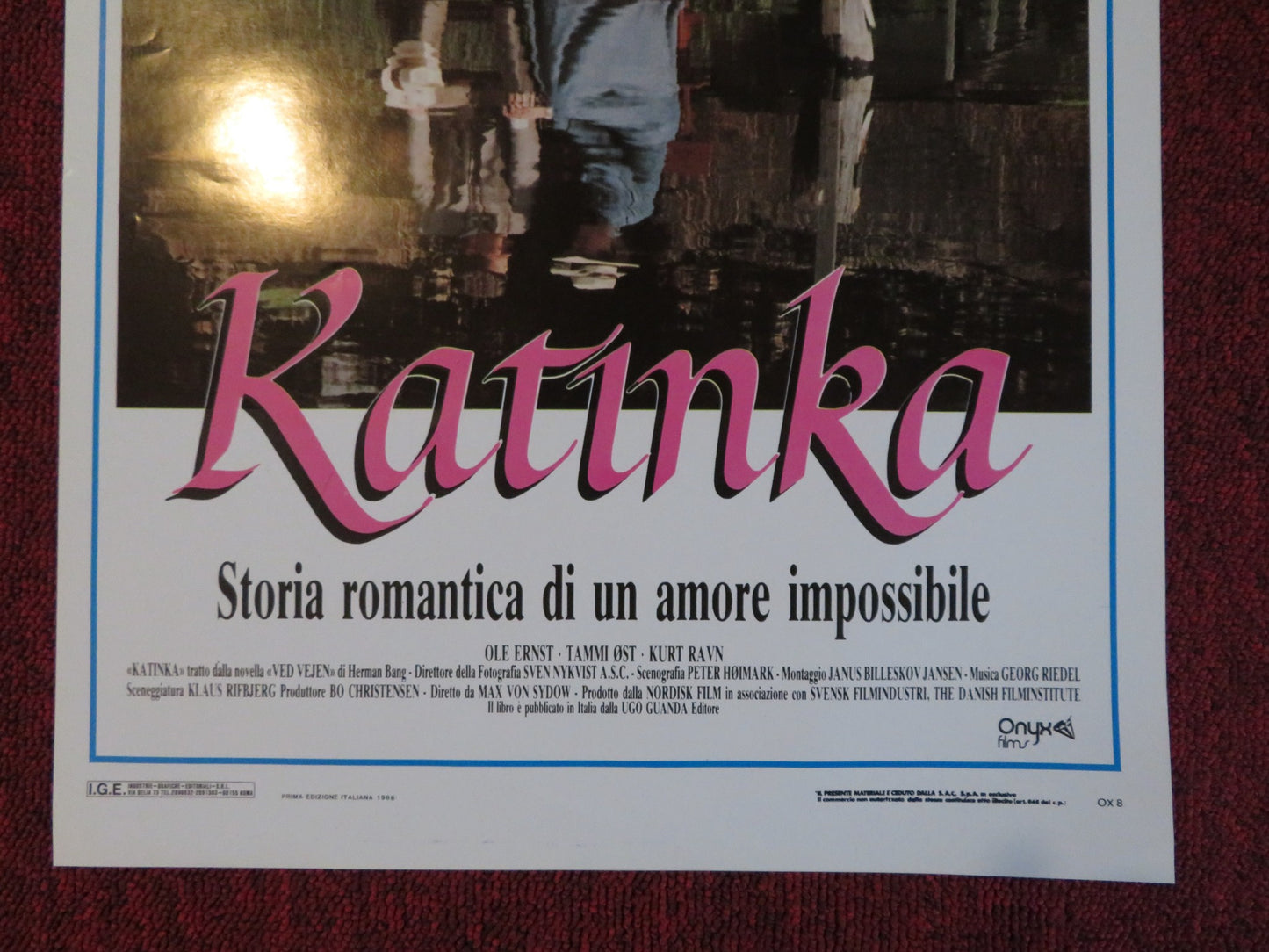 KATINKA ITALIAN LOCANDINA POSTER MAX VON SYDOW TAMMI OST 1988