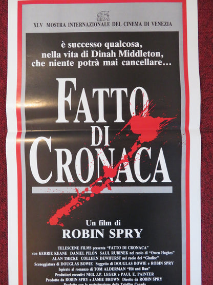 FATTO DI CRONACA ITALIAN LOCANDINA POSTER ROBIN SPRY 1988