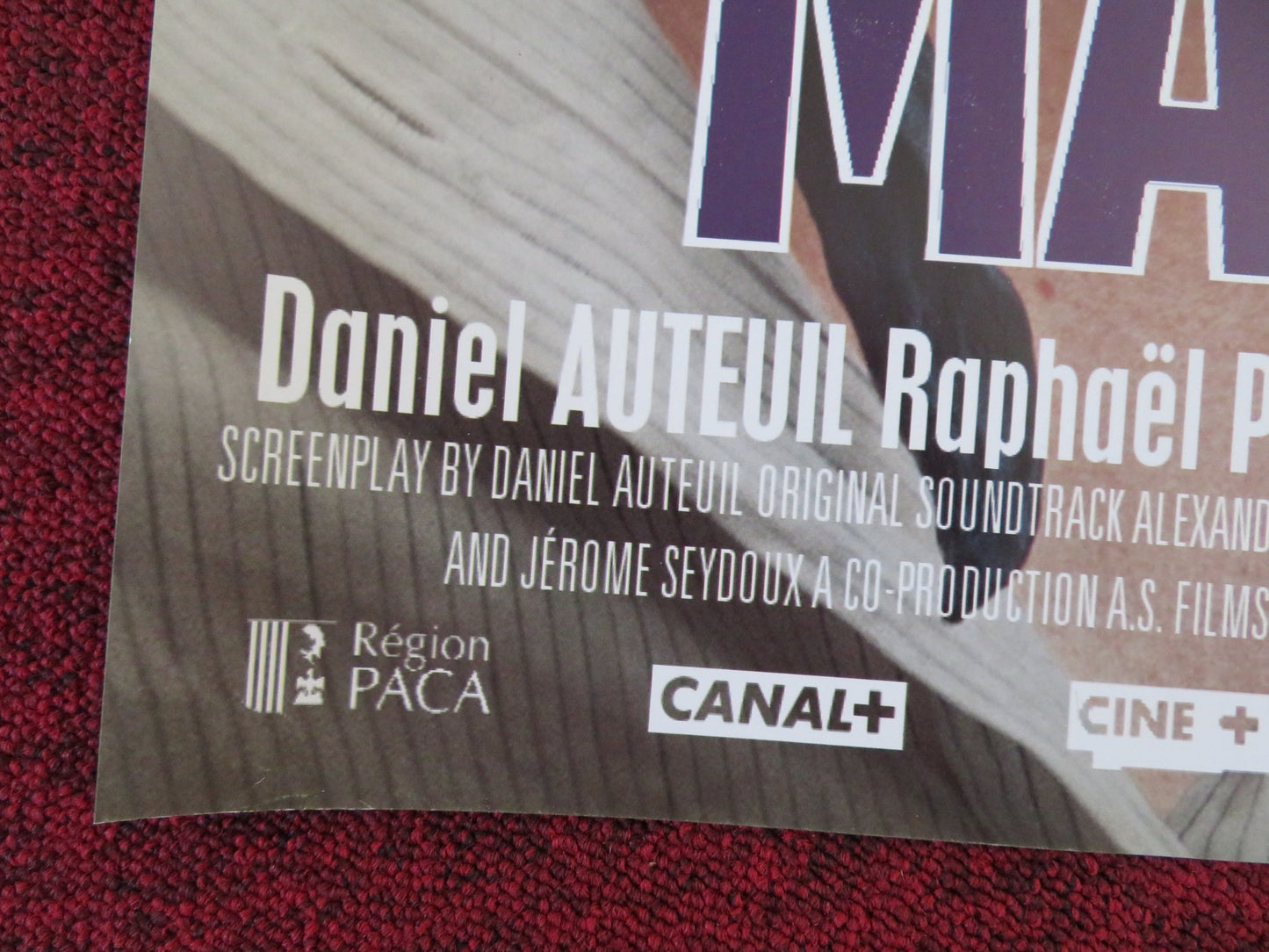 MARIUS / FANNY UK QUAD (30"x 40") ROLLED POSTER DANIEL AUTEUIL V. BELEZY 2013