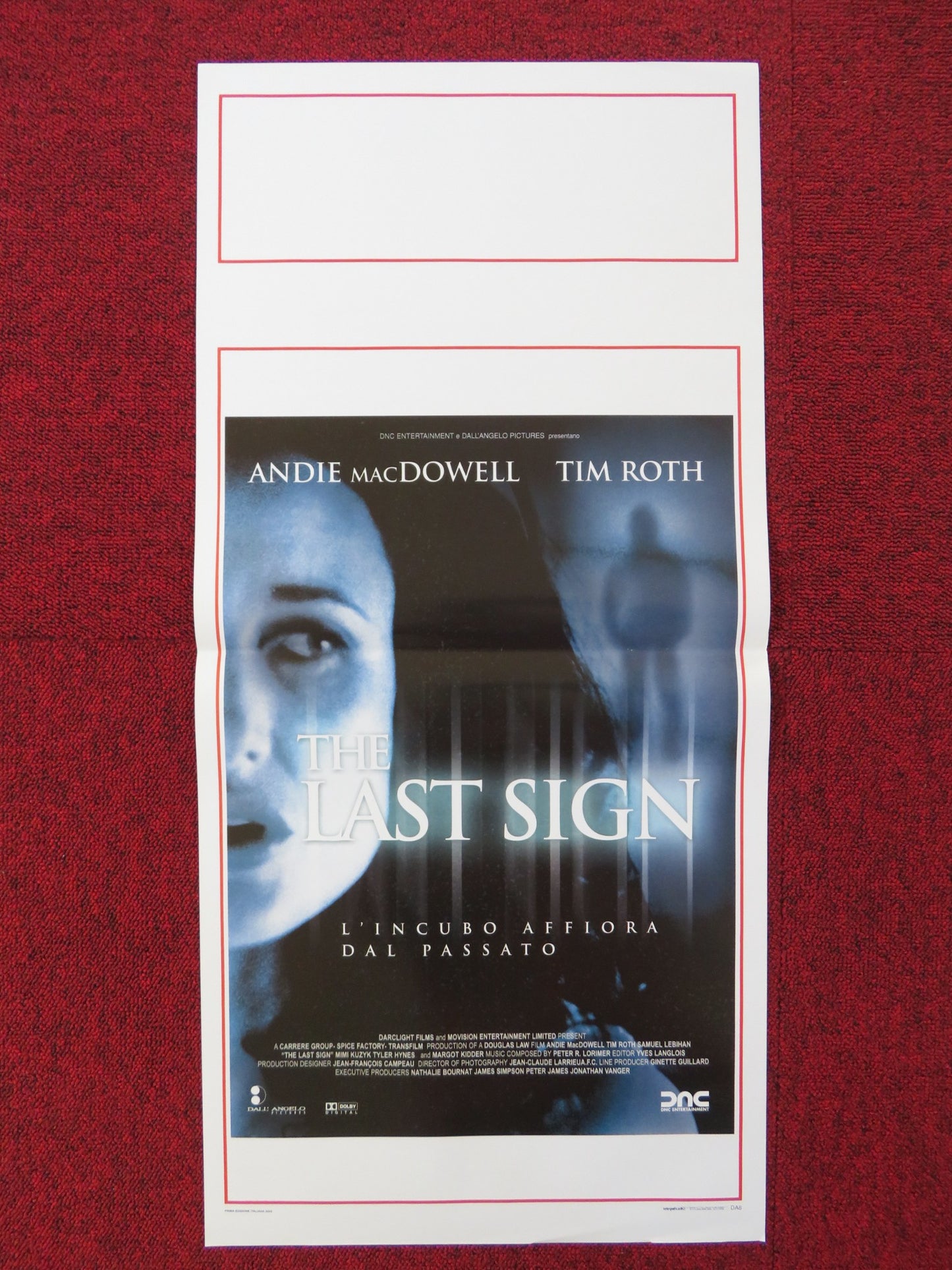 THE LAST SIGN ITALIAN LOCANDINA POSTER ANDIE MACDOWELL TIM ROTH 2005