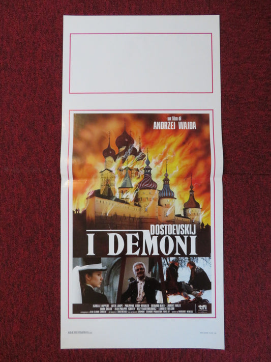 DOSTOEVSKIJ - I DEMONI ITALIAN LOCANDINA POSTER ISABELLE HUPPERT 1989