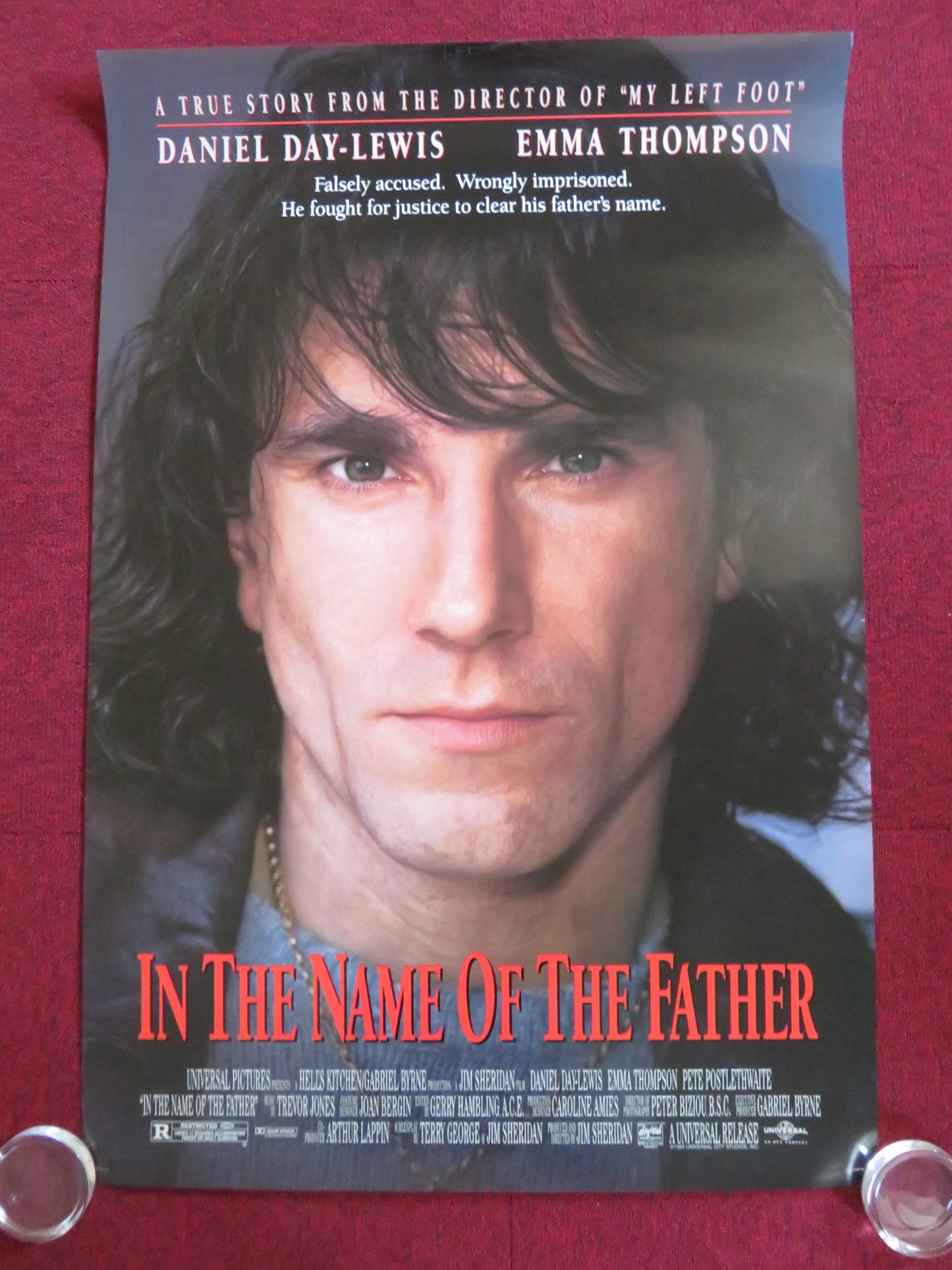 IN THE NAME OF THE FATHER -A US ONE SHEET ROLLED POSTER DANIEL DAY-LEWIS 1993