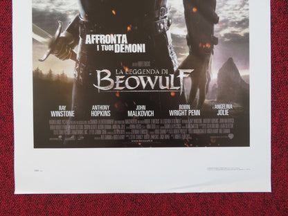 BEOWULF ITALIAN LOCANDINA POSTER RAY WINSTONE ANTHONY HOPKINS 2007