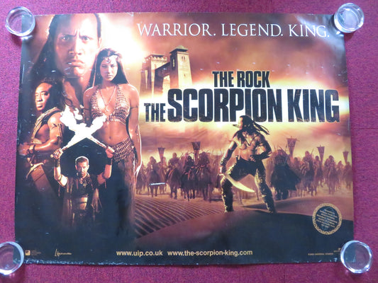 THE SCORPION KING UK QUAD ROLLED POSTER DWAYNE JOHNSON STEVEN BRAND 2002