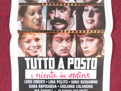 ALL SCREWED UP ITALIAN LOCANDINA POSTER LUIGI DIBERTI LINA POLITO 1974