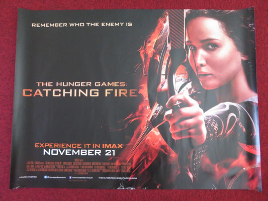 THE HUNGER GAMES CATCHING FIRE UK QUAD (30"x 40") ROLLED POSTER J. LAWRENCE 2013