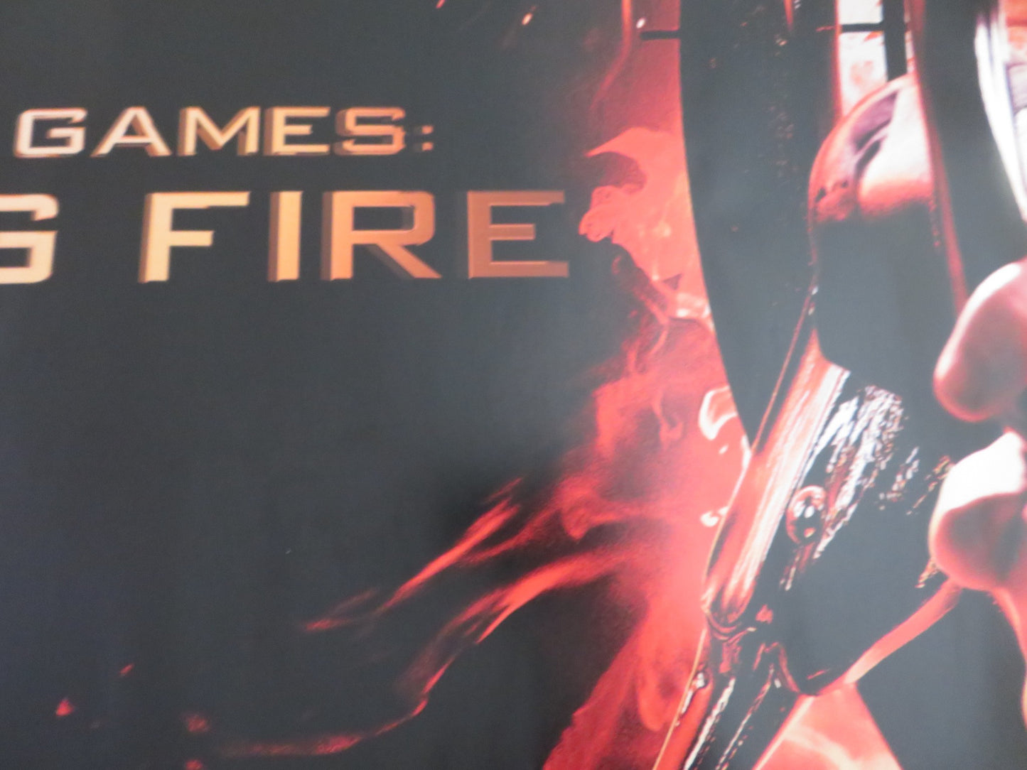 THE HUNGER GAMES CATCHING FIRE UK QUAD (30"x 40") ROLLED POSTER J. LAWRENCE 2013