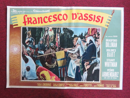 FRANCIS OF ASSISI - F ITALIAN FOTOBUSTA POSTER BRADFORD DILLMAN D. HART 1961