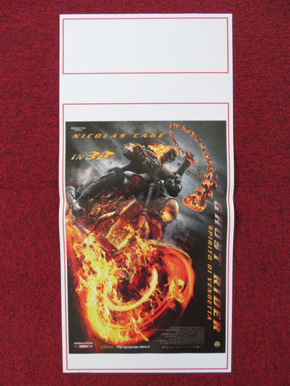 GHOST RIDER: SPIRIT OF VENGEANCE ITALIAN LOCANDINA POSTER NICOLAS CAGE 2011