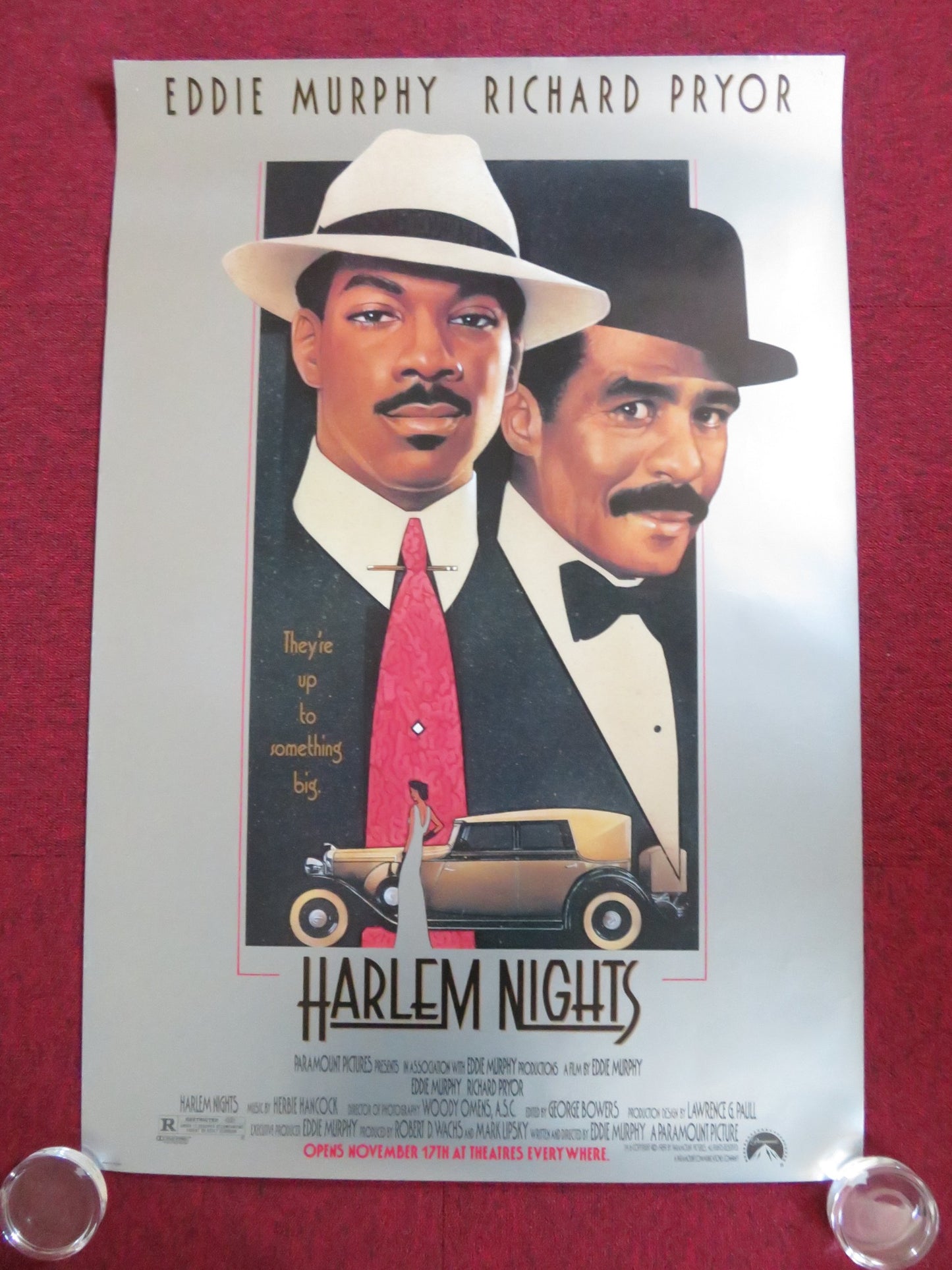 HARLEM NIGHTS US ONE SHEET ROLLED POSTER EDDIE MURPHY RICHARD PRYOR 1989