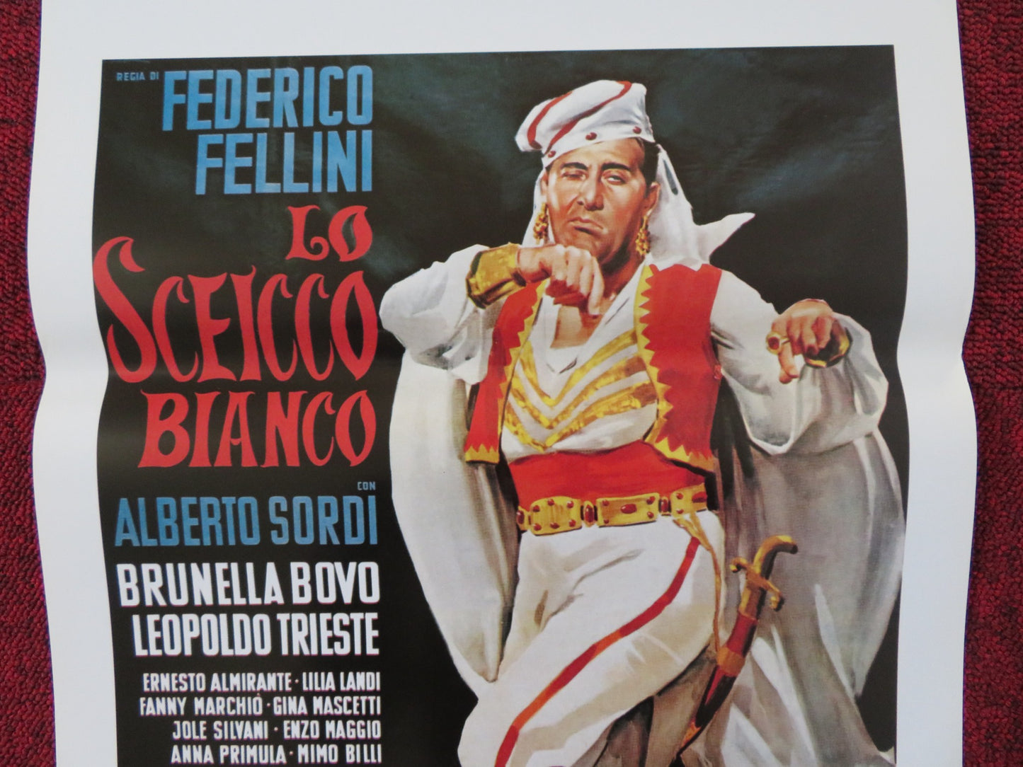 THE WHITE SHEIK - B ITALIAN LOCANDINA POSTER ALBERTO SORDI BRUNELLE BOVO 2003