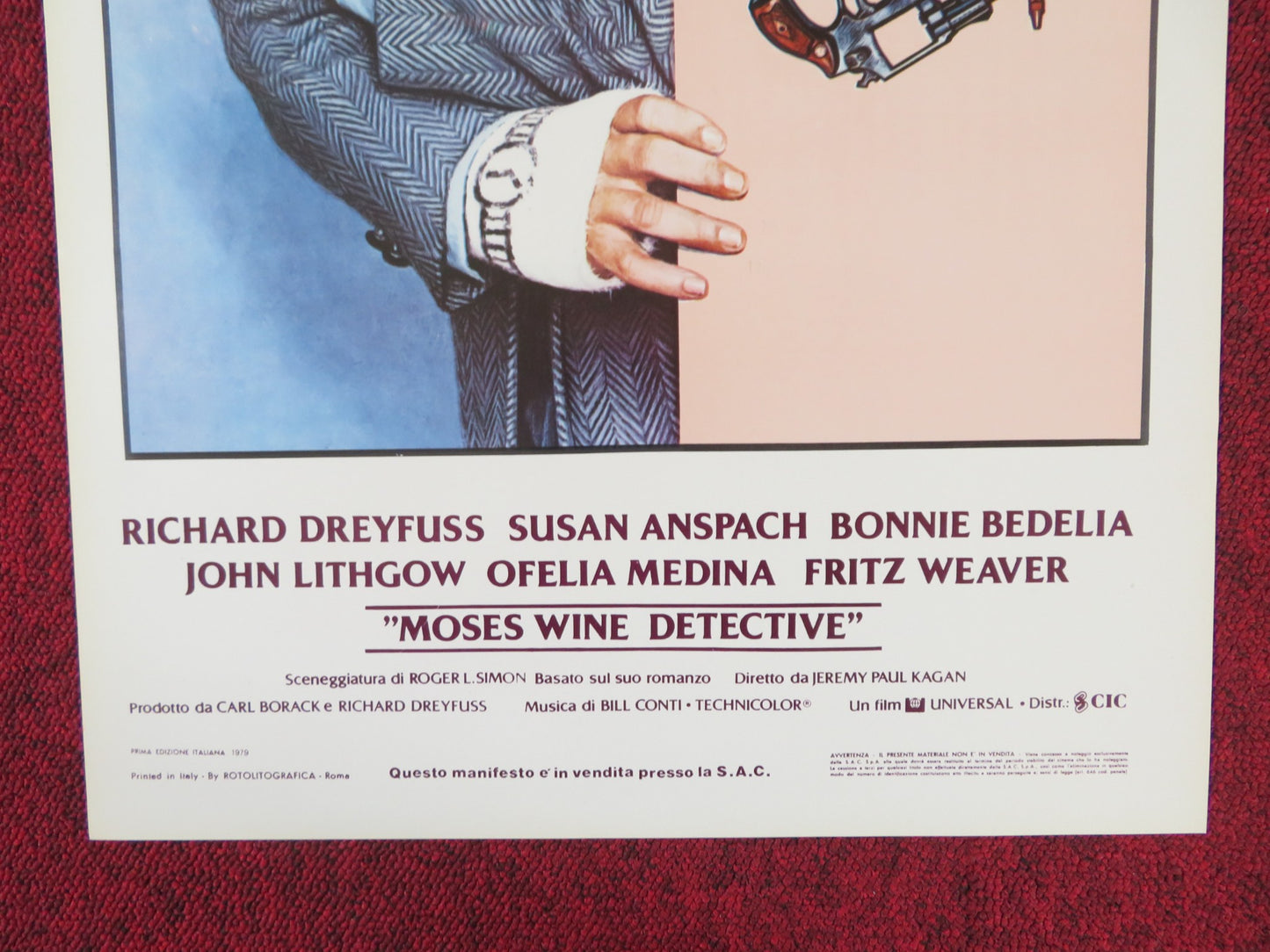 THE BIG FIX ITALIAN LOCANDINA POSTER RICHARD DREYFUSS SUSAN ANSPACH 1979