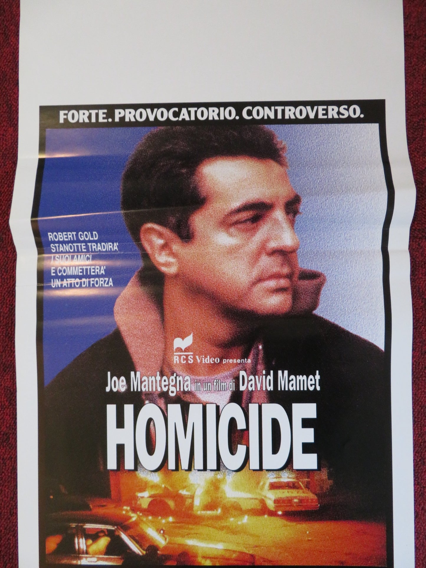 HOMICIDE ITALIAN LOCANDINA POSTER JOE MANTEGNA 1991