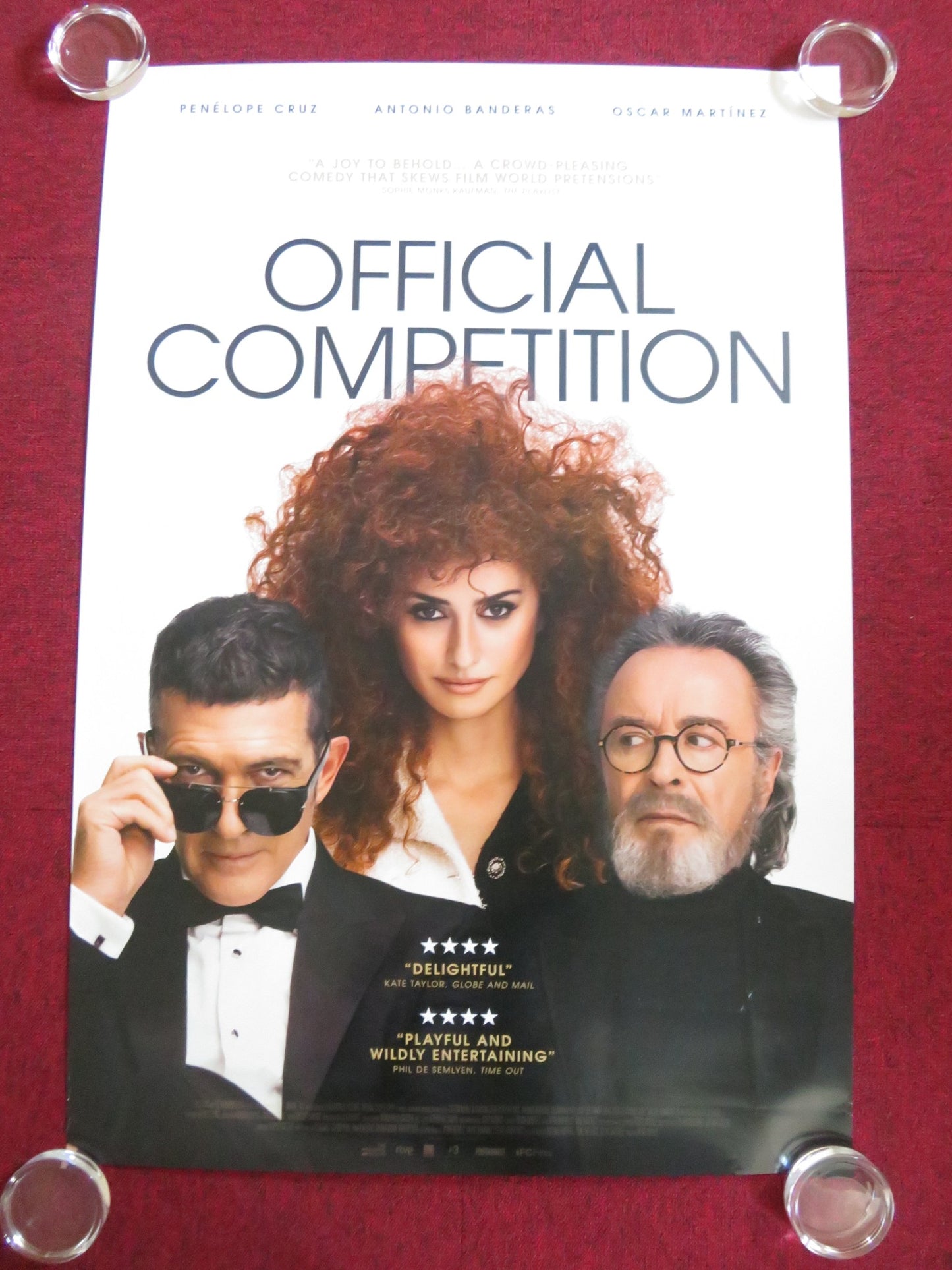 OFFICIAL COMPETITION US ONE SHEET ROLLED POSTER PENELOPE CRUZ A. BANDERAS 2021