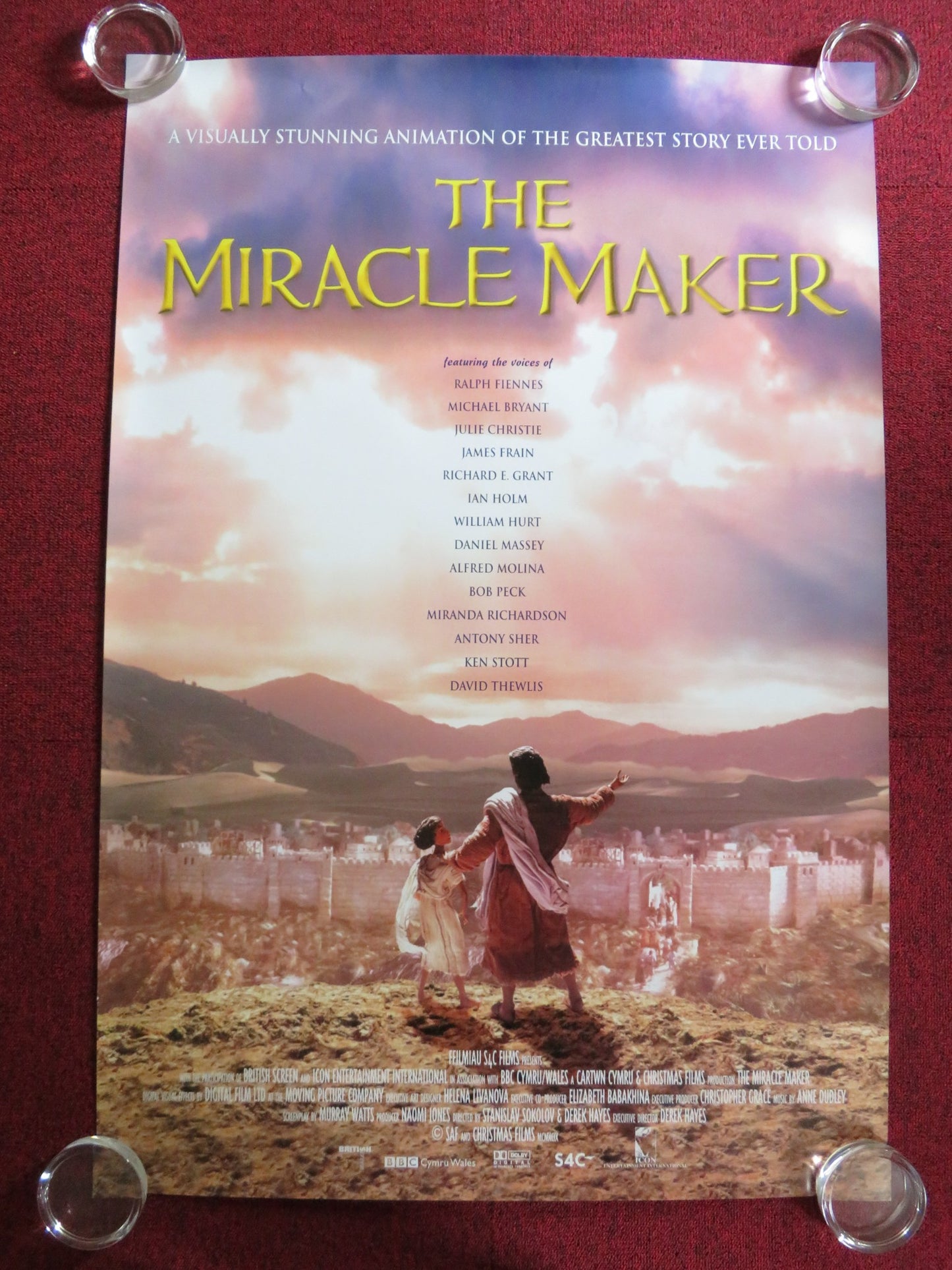THE MIRACLE MAKER US ONE SHEET ROLLED POSTER RALPH FIENNES JULIE CHRISTIE 2000