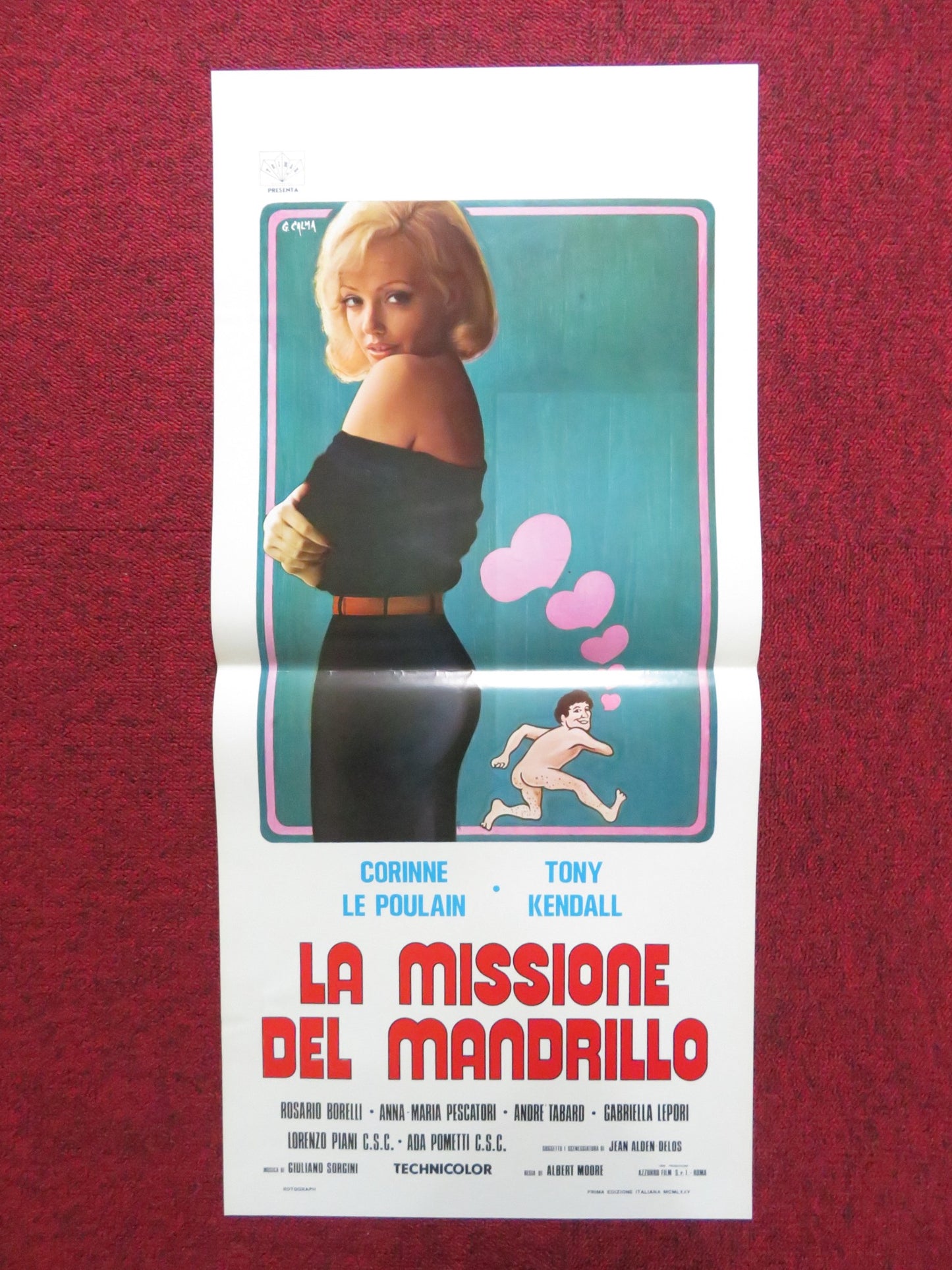 LA MISSIONE DEL MANDRILLO ITALIAN LOCANDINA POSTER CORINNE LE POULAIN 1975