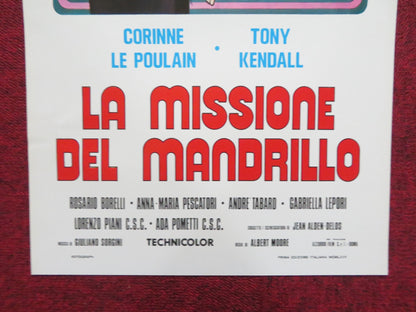 LA MISSIONE DEL MANDRILLO ITALIAN LOCANDINA POSTER CORINNE LE POULAIN 1975