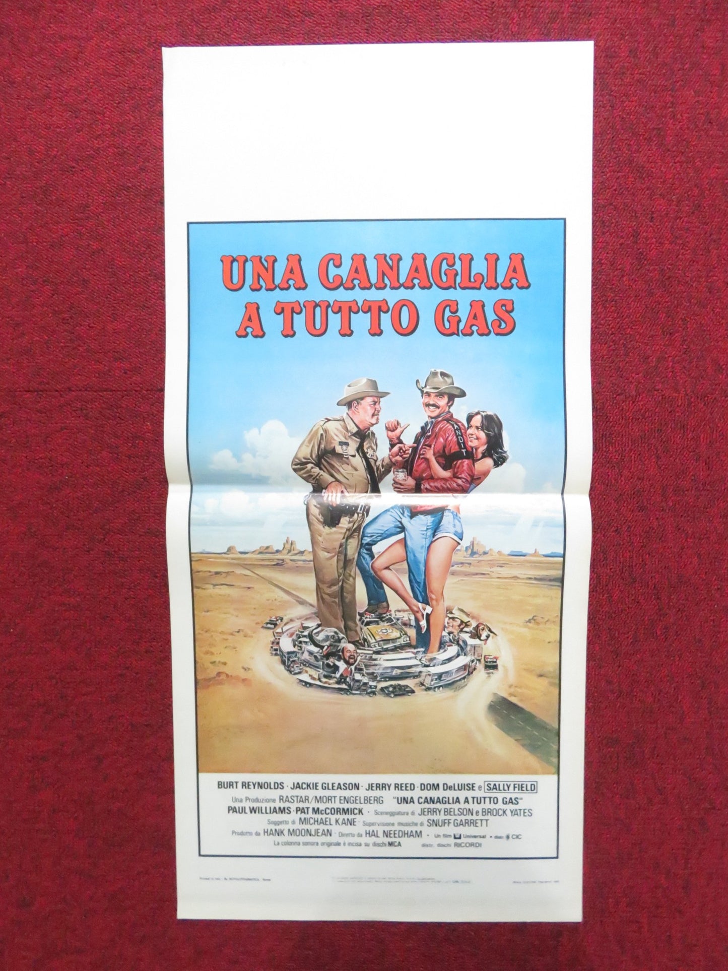 SMOKEY AND THE BANDIT II ITALIAN LOCANDINA POSTER BURT REYNOLDS 1981