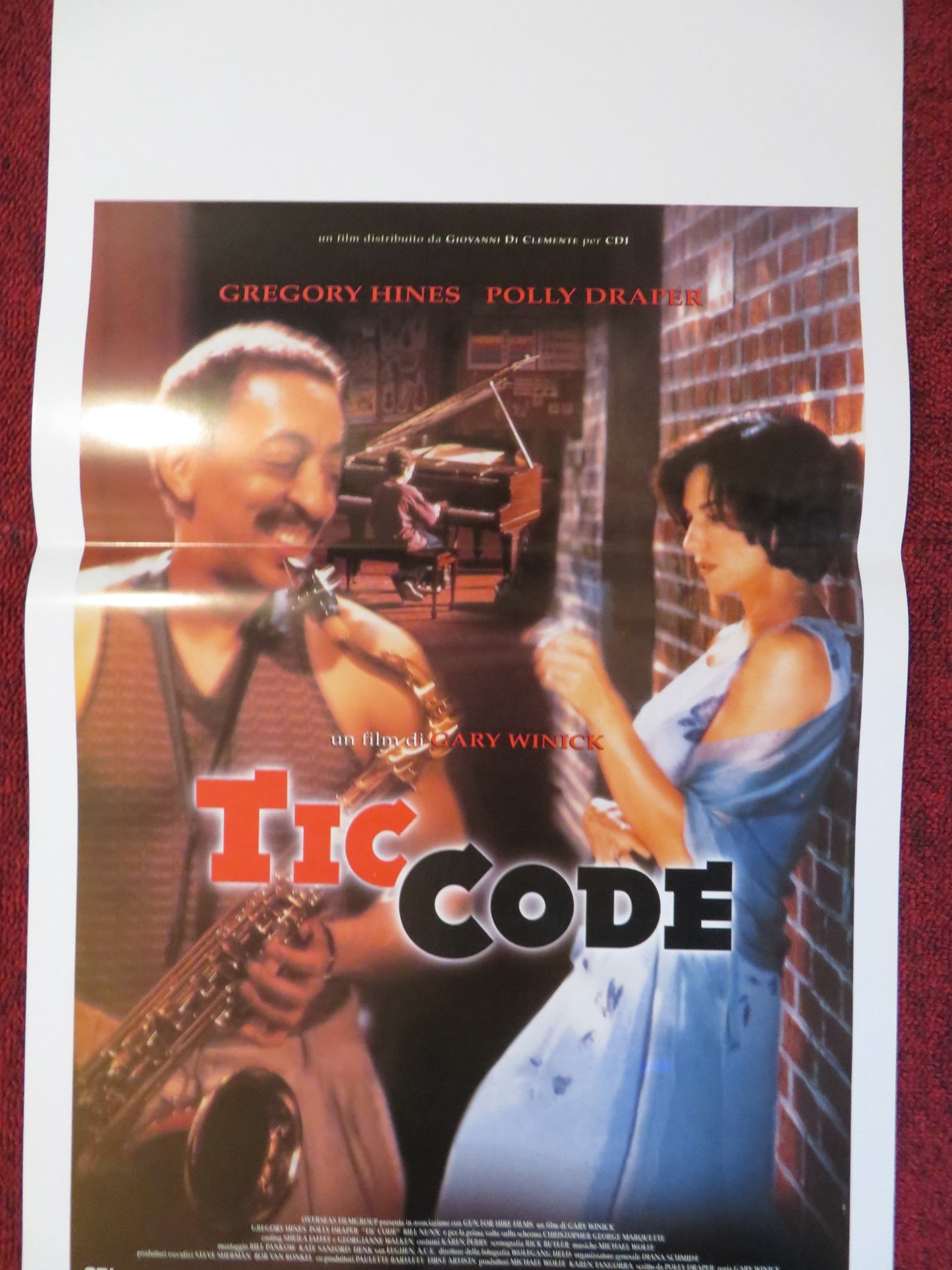 TIC CODE ITALIAN LOCANDINA POSTER GREGORY HINES POLLY DRAPER 1998