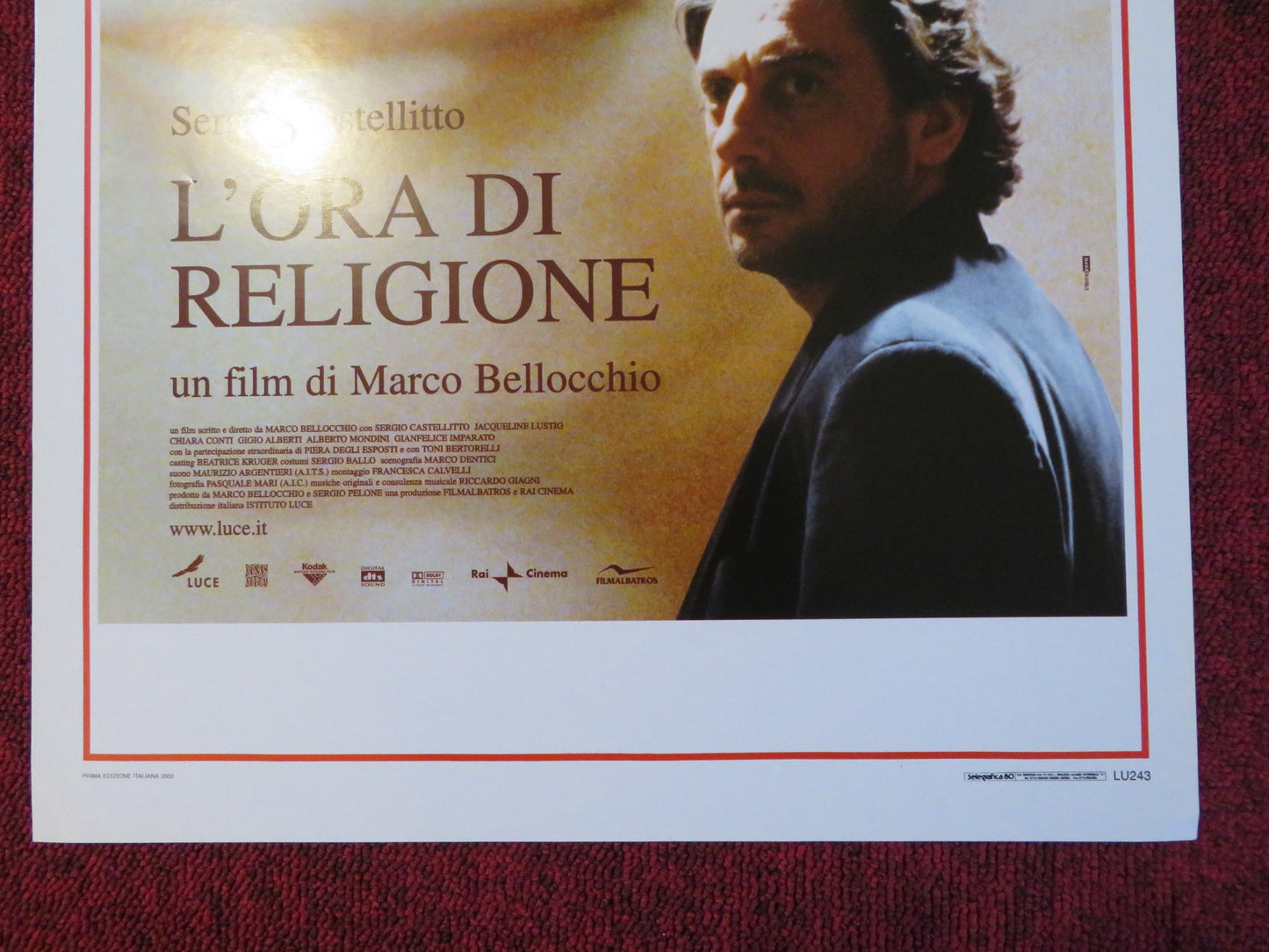 L'ORA DI RELIGIONE ITALIAN LOCANDINA POSTER SERGIO CASTELLITTO 2002