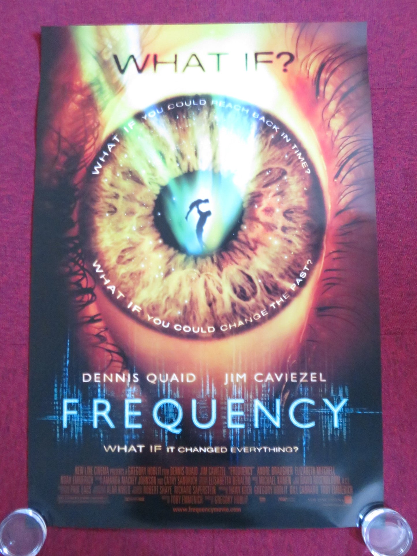 FREQUENCY US ONE SHEET ROLLED POSTER DENNIS QUAID JIM CAVIEZEL 2000