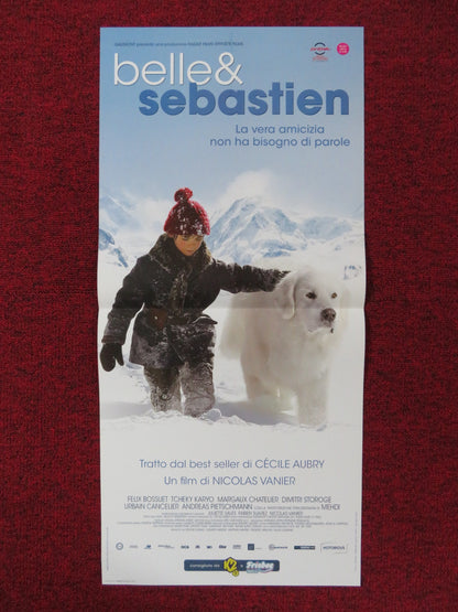 BELLE & SEBASTIEN ITALIAN LOCANDINA POSTER FELIX BOSSUET TCHEKY KARYO 2013