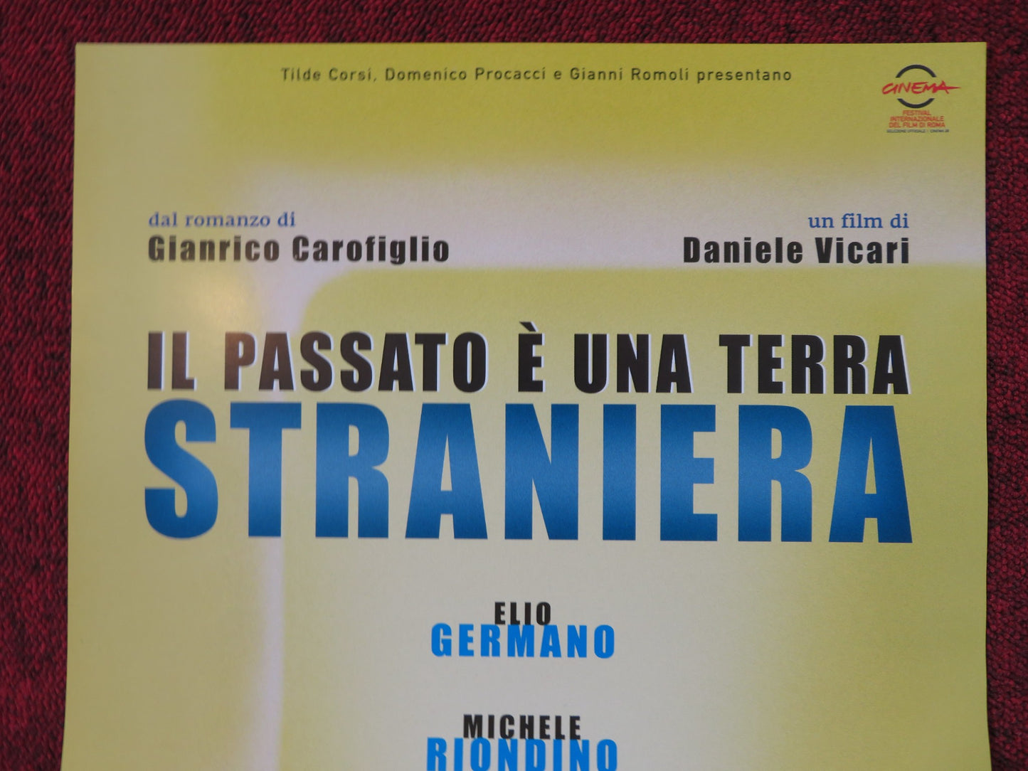 THE PAST IS A FOREIGN LAND ITALIAN LOCANDINA POSTER ELIO GERMANO 2008