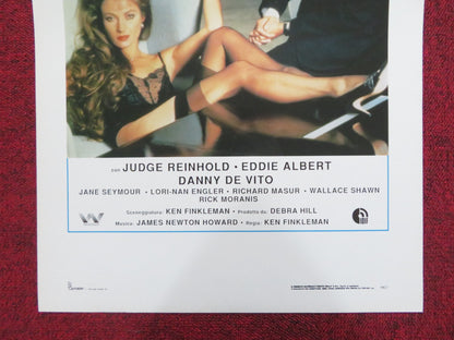 PALLE D'ACCIAIO ITALIAN LOCANDINA POSTER JUDGE REINHOLD JANE SEYMOUR 1985