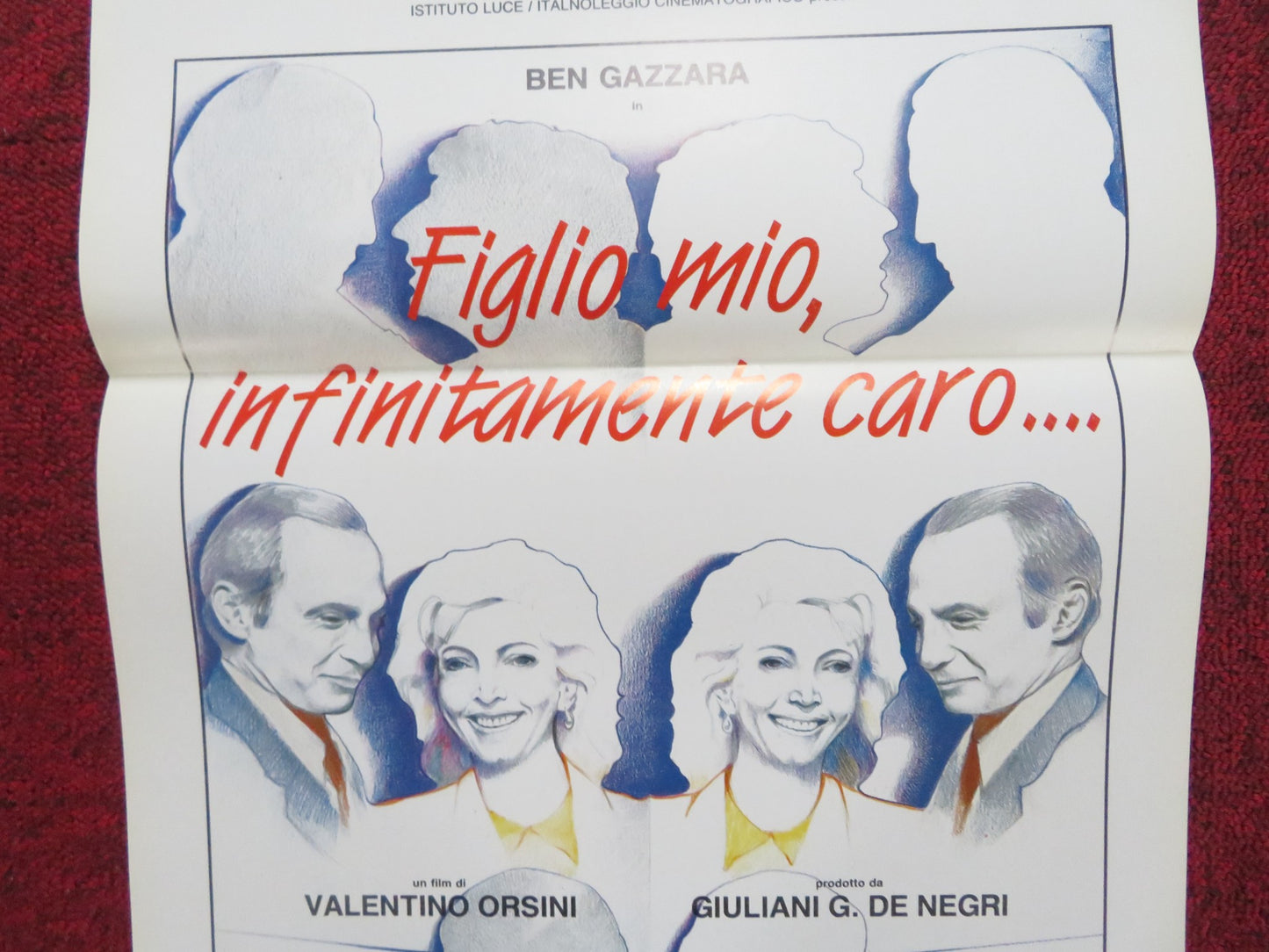 MY DEAREST SON ITALIAN LOCANDINA POSTER BEN GAZZARA SERGIO RUBINI 1985