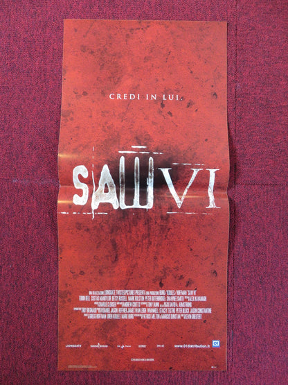 SAW VI ITALIAN LOCANDINA POSTER TOBIN BELL COSTAS MANDYLOR 2009