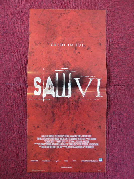 SAW VI ITALIAN LOCANDINA POSTER TOBIN BELL COSTAS MANDYLOR 2009