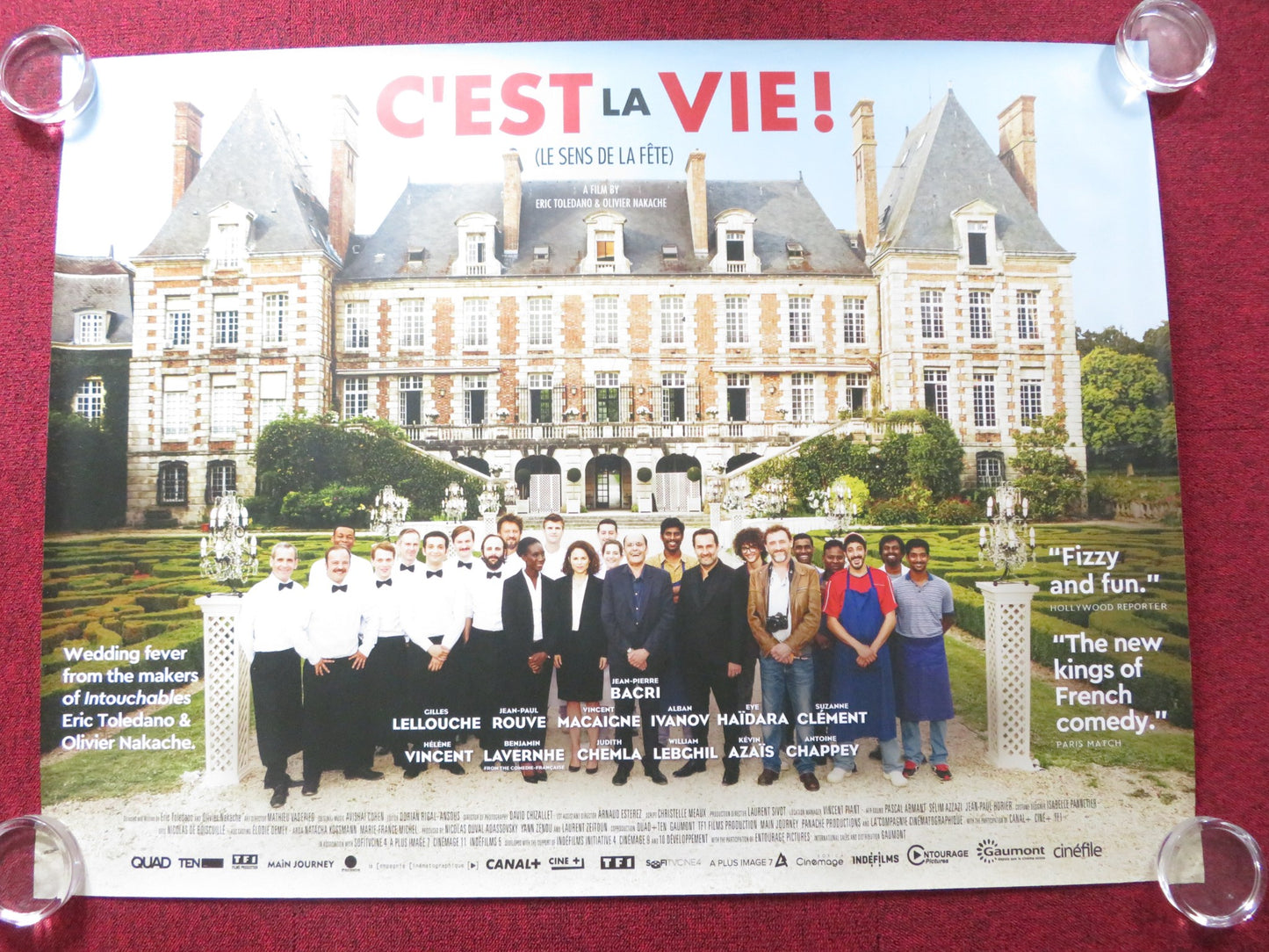 C'EST LA VIE! UK QUAD (30"x 40") ROLLED POSTER JEAN-PIERRE BACRI 2017