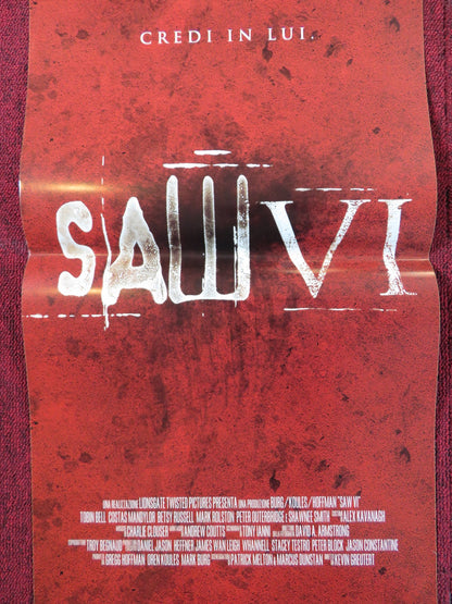 SAW VI ITALIAN LOCANDINA POSTER TOBIN BELL COSTAS MANDYLOR 2009