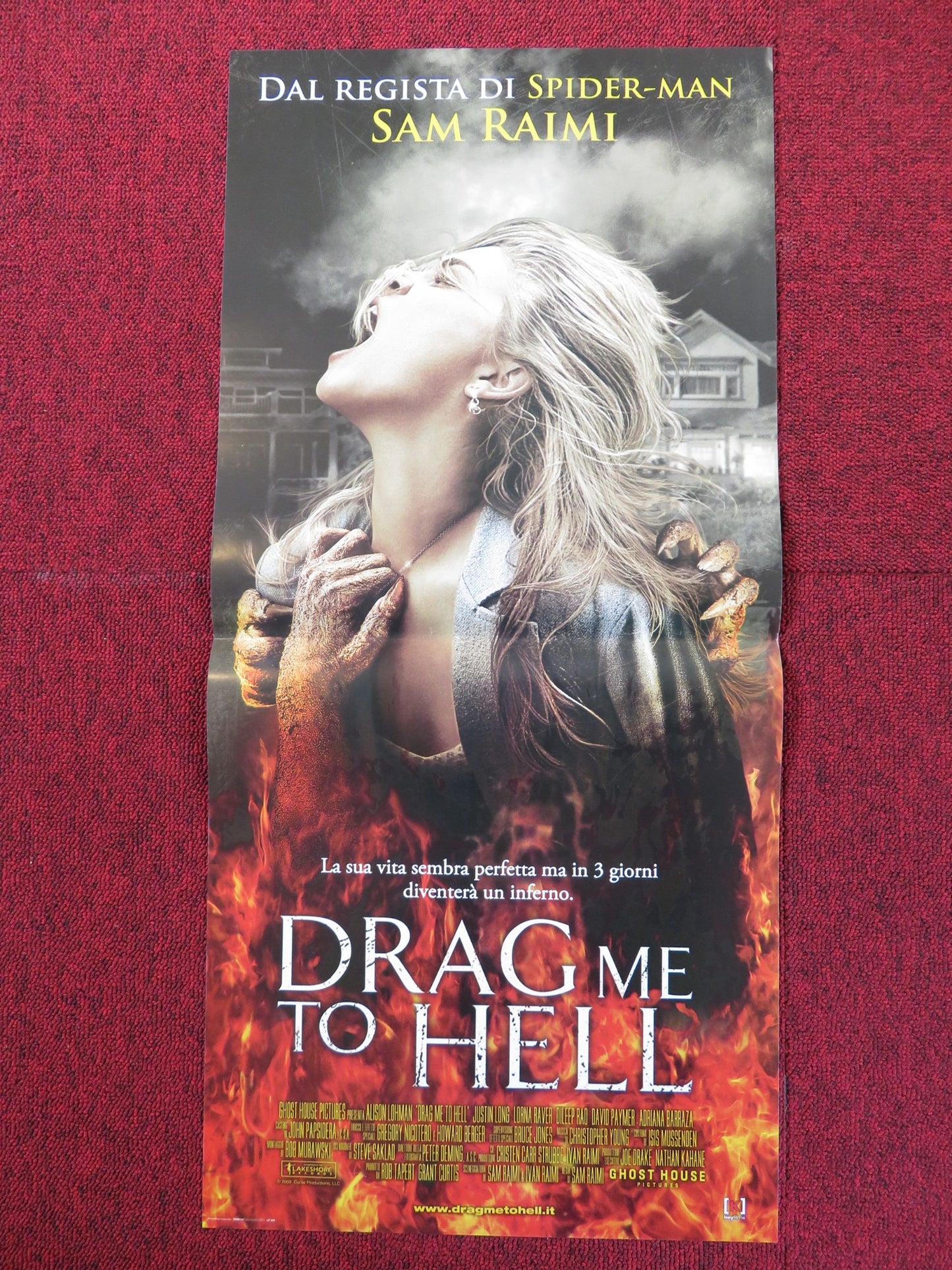 DRAG ME TO HELL ITALIAN LOCANDINA POSTER ALISON LOHMAN JUSTIN LONG 2009