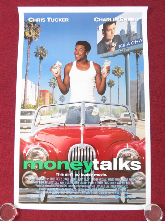 MONEY TALKS US ONE SHEET ROLLED POSTER CHRIS TUCKER CHARLIE SHEEN 1997