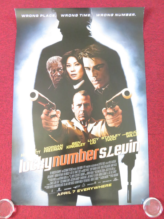 LUCKY NUMBER SLEVIN US ONE SHEET ROLLED POSTER JOSH HARNETT BRUCE WILLIS 2006