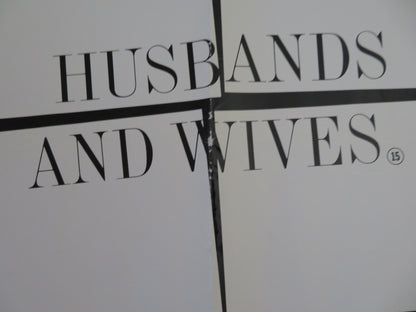 HUSBANDS AND WIVES UK QUAD (30"x 40") ROLLED POSTER WOODY ALLEN MIA FARROW 1992