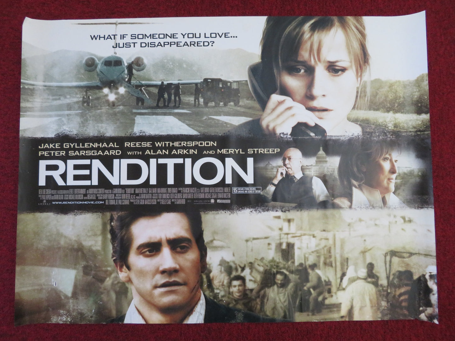 RENDITION UK QUAD (30"x 40") ROLLED POSTER JAKE GYLLENHAAL R. WITHERSPOON 2007