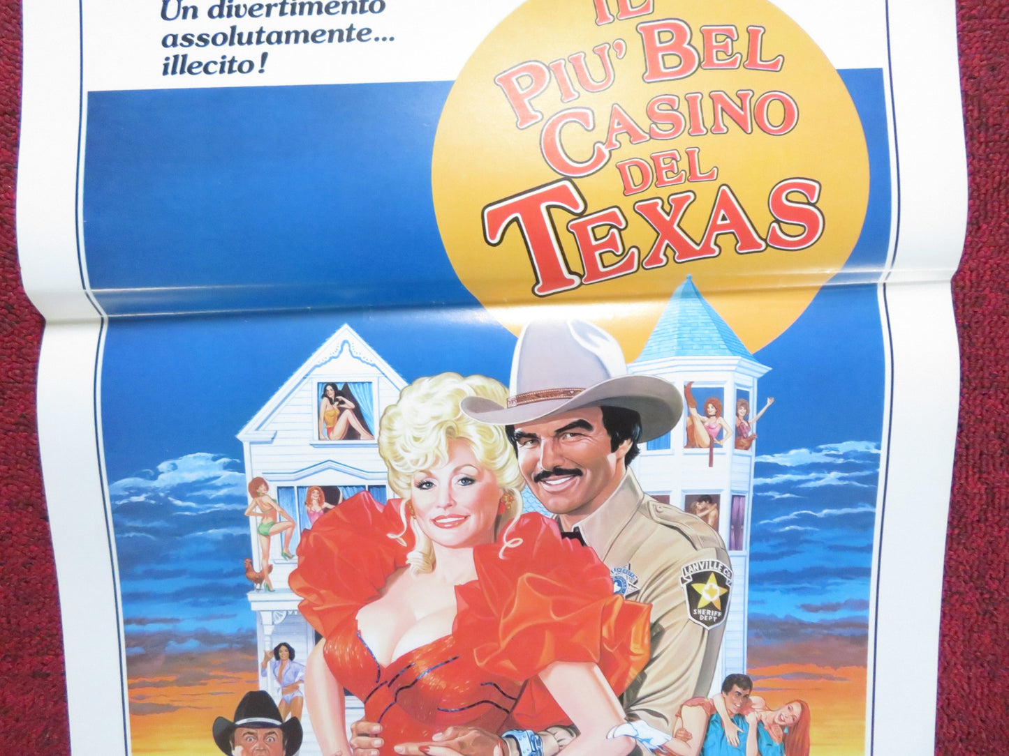 THE BEST LITTLE WHOREHOUSE IN TEXAS ITALIAN LOCANDINA POSTER DOLLY PARTON 1983