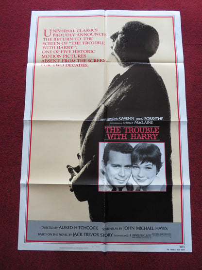 THE TROUBLE WITH HARRY FOLDED US ONE SHEET POSTER ALFRED HITCHCOCK 1983