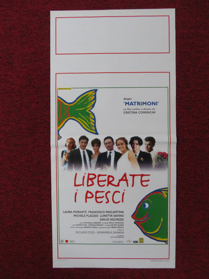 LIBERATE I PESCI! ITALIAN LOCANDINA POSTER LAURA MORANTE F. PAOLANTONI 1999